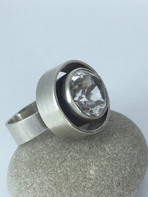 Vintage Niels Erik From Modernist Statement Ring,… - image 2