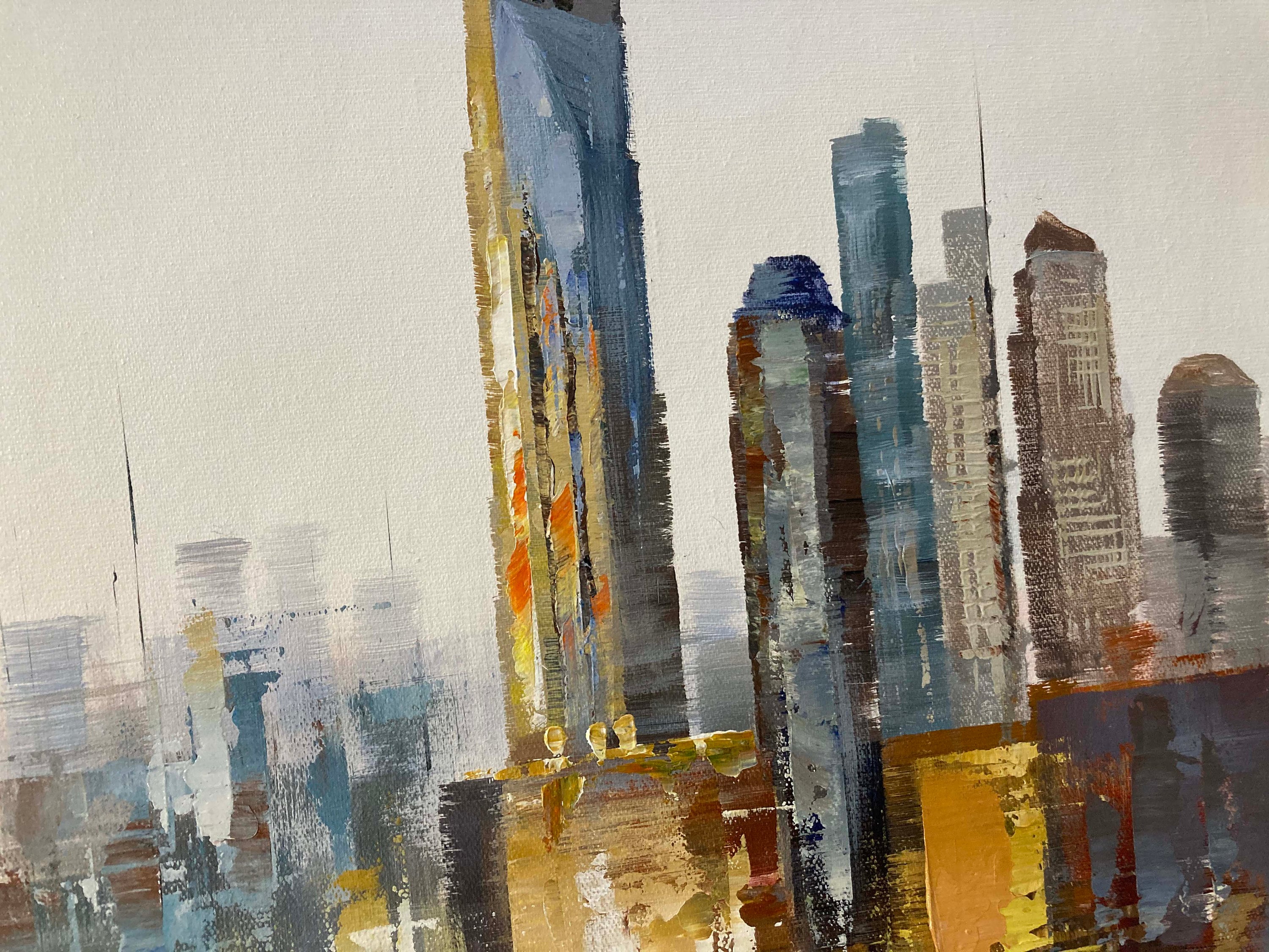 Large New York City Landscape painting Large urban art Etsy