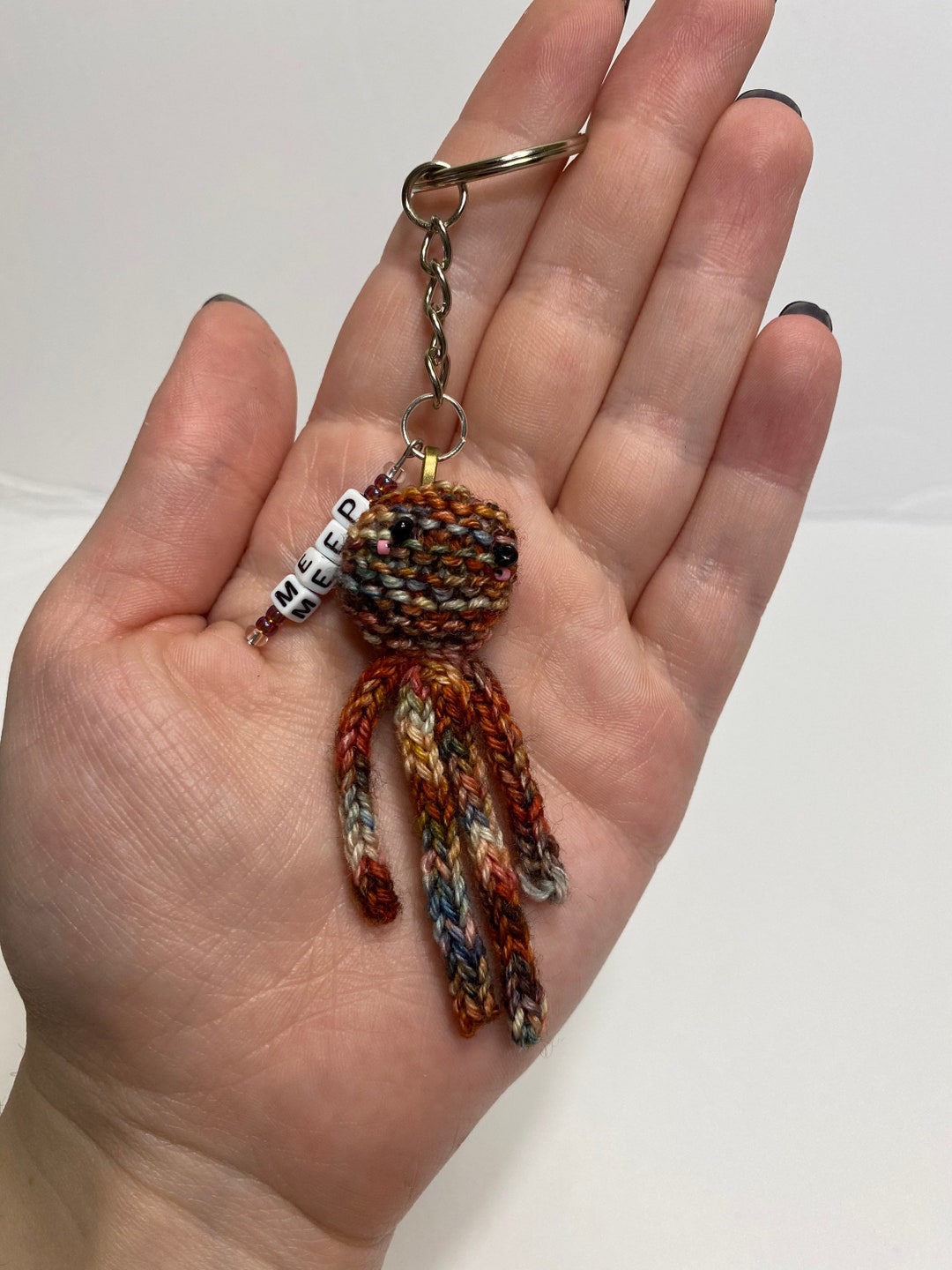 STAINED Glass Meep Cute Keychain Meep Keychain Cute Etsy