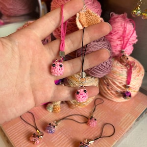 YOUR BEST FRIEND, Barbie, phone charm, AbiNormalCreates, pink, Knottyberry, smol, cute, kawaii