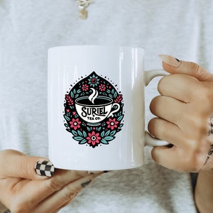 Suriel Tea Co Mug, ACOTAR Mug, ACOTAR Merch, SJM Merch, Sarah J Maas Cup, Velaris, Book Mug, Book Lover Gift, Gift for readers, her, friend