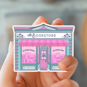 The Bookstore Sticker, Book Sticker, Bookish Merch, Romance Reader, Gift for Readers, Book Lover Gift, Gift for her, daughter, best friend