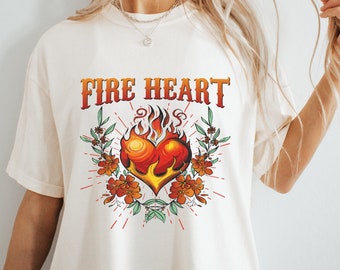 Fireheart Shirt: Throne of Glass SJM Merch, Book Lover Gift