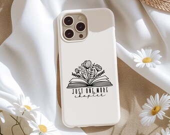 One More Chapter Phone Case, Bookish Phone Case, Book phone case, Gift for Readers, Book Lover Gift, Book Club Gift, Gift for her
