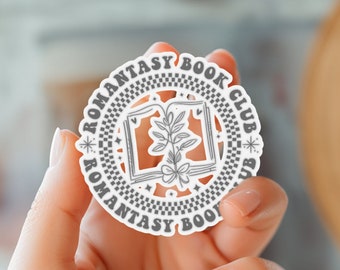 Romantasy Book Club Sticker: Glossy Vinyl Book Lover Gift