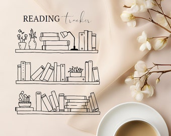 Printable Reading Tracker, Book tracker, Gift for Readers, Reading Journal for Book Lover, Booktok, Book Nerd, Book Club Gift for Readers
