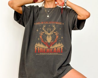 Throne of Glass Shirt: Fireheart Aelin Galathynius Stag Tee