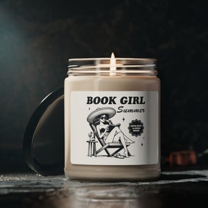 Book Girl Summer Soy Candle, Reading Candle, Gift for Readers, Bookish Candle, Book Box, Book Lover Gift, Bookworm, Gift for her, Booktok