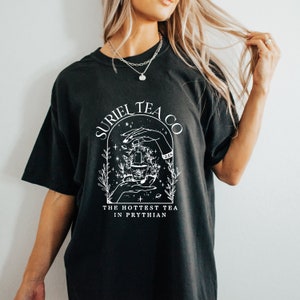 Suriel Tea Co Comfort Colors Shirt, acotar Merch, ACOTAR, Book Lover Shirt, SJM Merch, Gift for her, readers, Bookish Shirt, Velaris Shirt