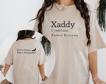 Xaddy, Xaddy Shirt, Fourth Wing Merch, Xaden Riorson, Xaden Fourth Wing Shirt, Onyx Storm, Iron Flame Sweatshirt, Rebecca Yarros Merch