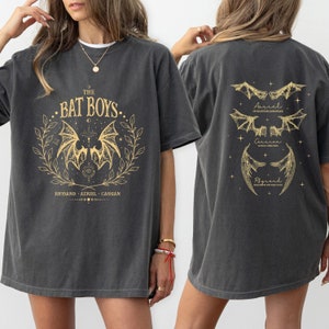 The Bat Boys Comfort Colors Shirt, Oversized Shirt, ACOTAR Shirt, SJM Merch, Gift for Readers, Fantasy Genre Shirt, Wingspan, High Lord