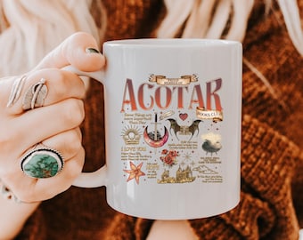 A Court of Thorns and Roses Mug, ACOTAR Merch, Sarah J Maas, Velaris City of Starlight Cup, Rhysand and Feyre Mug, The Night Court, SJM