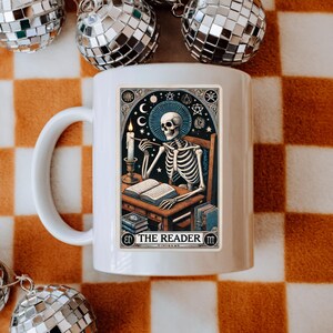 The Reader Tarot Card Mug, Book Mug, Bookish Merch, Gifts for readers, Book Lover Gifts, Bookworm Gifts, Book Club Cup, Reading Cup
