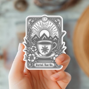Suriel Tea Co Sticker, ACOTAR Sticker, Book Sticker, ACOTAR merch, SJM merch, Romantasy Sticker, Book Lover Gift, Gift for Fantasy Reader