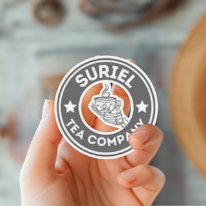 Suriel Tea Co Sticker, ACOTAR Sticker, ACOTAR Merch, SJM Merch, Book Sticker, Bookish Sticker, Fantasy Lover Gift, Book Lover Gift, Reader