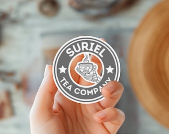 Suriel Tea Co Sticker: ACOTAR Bookish Vinyl Decal