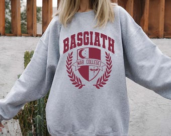 Basgiath War College Sweatshirt, Fourth Wing Shirt, Bookish Sweater, Rebecca Yarros Merch, Book Lover Gift, Bookworm Shirt, Xaden and Violet