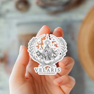 Velaris Sticker, City of Starlight, ACOTAR sticker, ACOTAR merch, Bookish Stickers, Gift for readers, Feyre