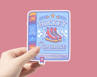 Hockey Romance Book Sticker: Bookish Reader Gift