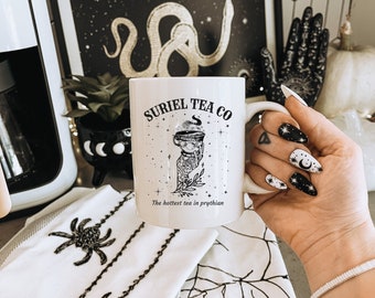 Suriel Tea Co Mug: ACOTAR Fantasy Book Lover Gift