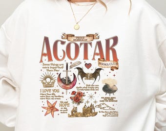 ACOTAR Book Club Shirt: SJM Velaris Sweatshirt, Bookworm Gift