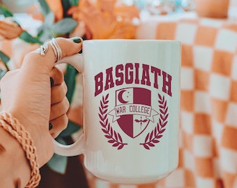 Basgiath War College Fourth Wing Mug, Onyx Storm, Dragon Rider Cup, Bookish Merch, Book Lover Gift, Bookworm Cup, Romantasy Reader, Booktok
