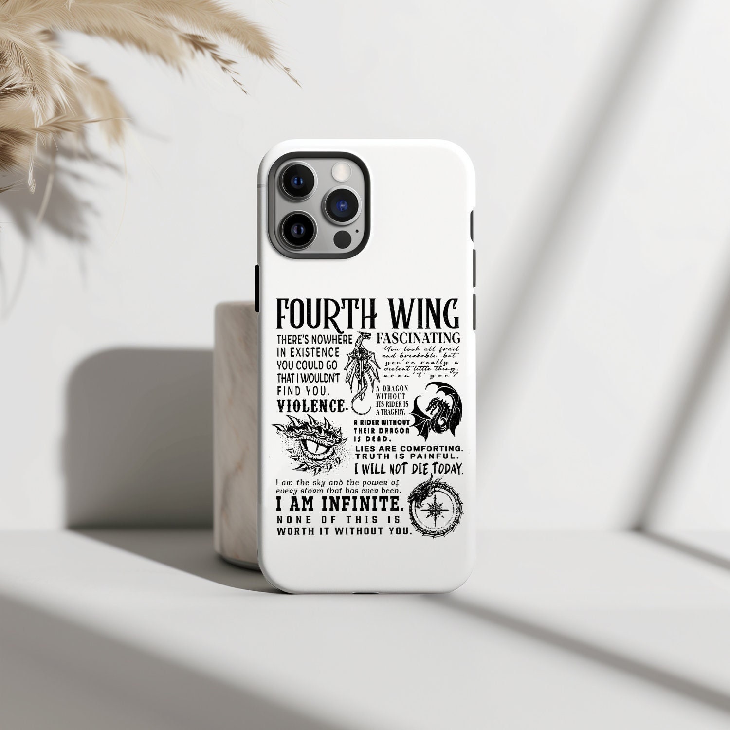 Fourth Wing Phone Case, Dragon Rider Phone Case, Book Phone Case, Book  Lover Gift, Gift for Readers, Book Quote Case, Romantasy, Booktok - Etsy