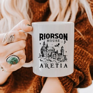 Riorson House Mug, Fourth Wing Cup, Xaden Cup, Book Mug, Book Lover Gift, Gift for Readers, Romantasy Gift, Smut Gift, Gift for her
