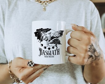 Basgiath War College Cup, Fourth Wing Mug, Dragon Coffee Cup, Gift for her, him, daughter, book lover, gift for readers, romance, fantasy