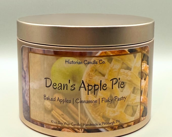 Dean’s Apple Pie–Supernatural Inspired 10 oz. Soy Wax Scented Candle