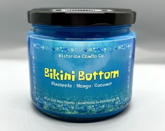 Bikini Bottom–Spongebob Squarepants Inspired 10 oz. Soy Wax Scented Candle