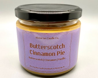 Butterscotch Cinnamon Pie–Undertale Inspired 10 oz. Soy Wax Scented Candle