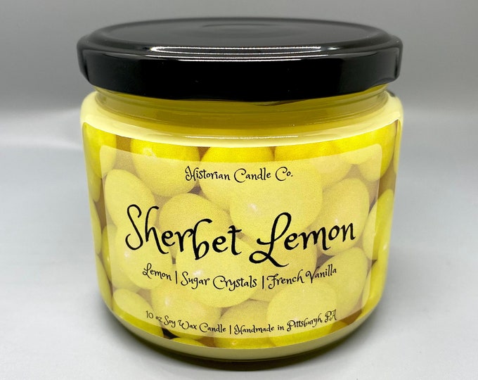 Sherbet Lemon–Harry Potter Inspired 10 oz. Soy Wax Scented Candle