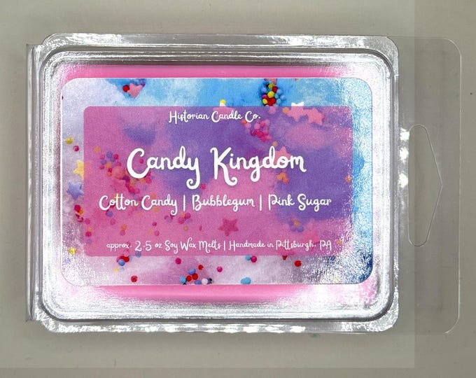 Candy Kingdom–Adventure Time Inspired approx. 2.5 oz. Scented Soy Wax Melts