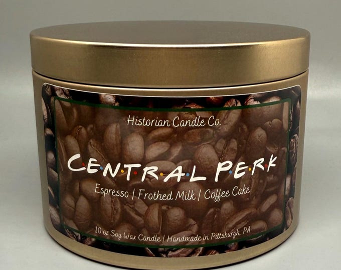 Central Perk–Friends Inspired 10 oz. Soy Wax Scented Candle