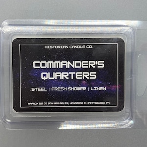 Commander's Quarters–Mass Effect Inspired approx. 2.5 oz. Scented Soy Wax Melts