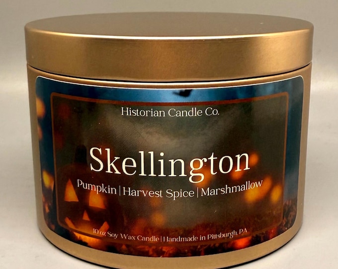 Skellington–The Nightmare Before Christmas Inspired 10 oz. Soy Wax Scented Candle