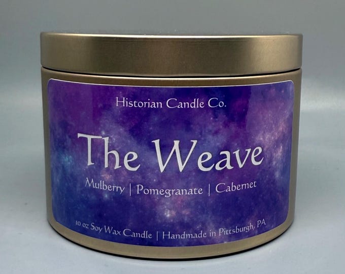 The Weave–Dungeons and Dragons/Baldur's Gate 3 Inspired 10 oz. Soy Wax Scented Candle