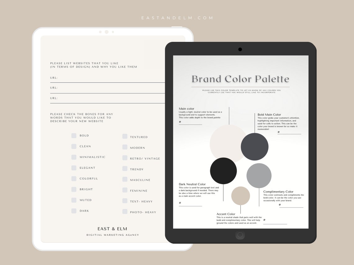 Client Questionnaire Editable Template Canva Client Intro | Etsy Nederland