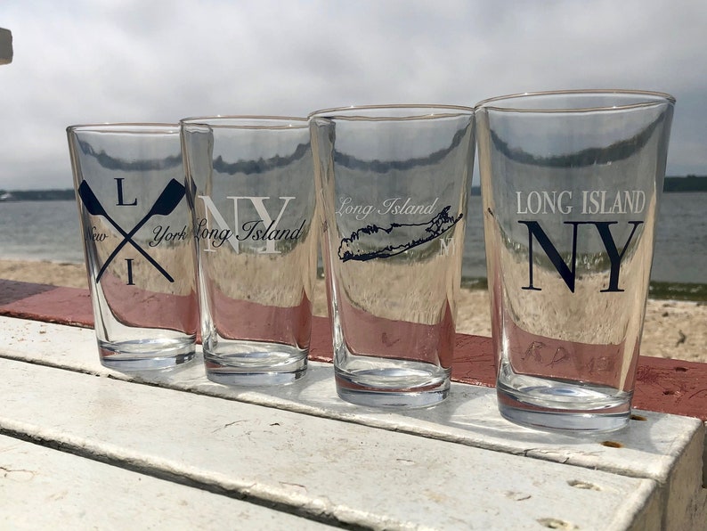 Long Island Pint Glasses - Gift Set of 4