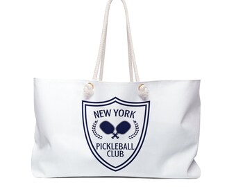 New York Pickleball Club Weekender Bag and Pickleball Tote for Pickleball Paddles