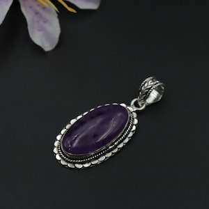 Amethyst Pendant\Designer Amethyst Pendant\Amethyst Gemstone Pendant\ Purple Gemstone Pendant\ Pendant For her\Gift Idea