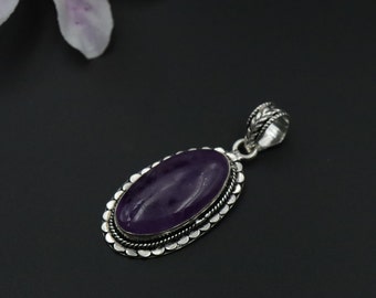 Amethyst Pendant\Designer Amethyst Pendant\Amethyst Gemstone Pendant\ Purple Gemstone Pendant\ Pendant For her\Gift Idea