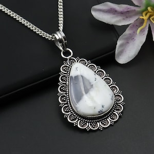 Natural Dendrite Opal Pendant\Dendritic Agate Pendant\Handmade Pendant\Gemstone Boho Pendant Jewelry\Opal Pendants For Necklaces