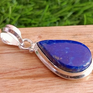 Natural Lapis Lazuli Gemstone Pendant, Gemstone Pendant Necklace , 50 % Off Sale Jewelry