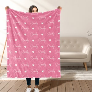 Personalized Baby Blanket, Minky Baby Blanket, Blanket with Name, Baby Boy Blanket, Custom Name Nursery Blanket Bedding, Personalized Gift zdjęcie 5