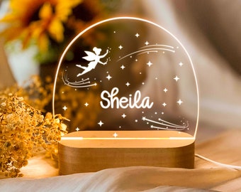 Custom Fairy Meteor Night Light With Name, Personalized Name Lamp, Baby Gift Birth, Children's Room, Birthday Gift, Bedside Lamp, Ideal Gift