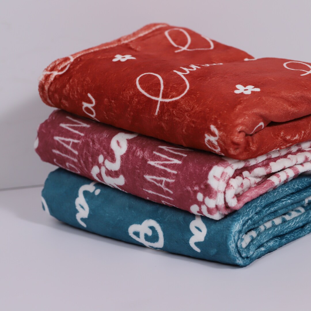 Personalized Baby Blanket, Multi Color Minky Baby Blanket, Baby Blanket