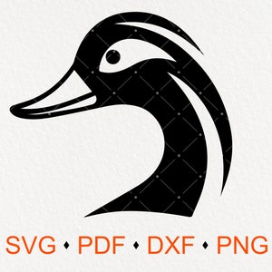 Cute Duck SVG Cut File | Duck Clipart Svg, Jpg, Png, Pdf, Dxf | Digital Download