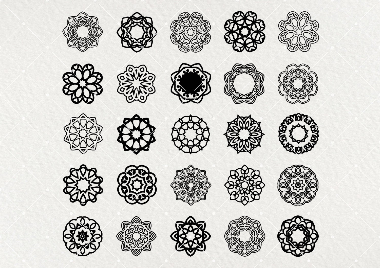 50 Mandala Stamp Brushes, Procreate Stamp,procreate Tattoo,digital ...